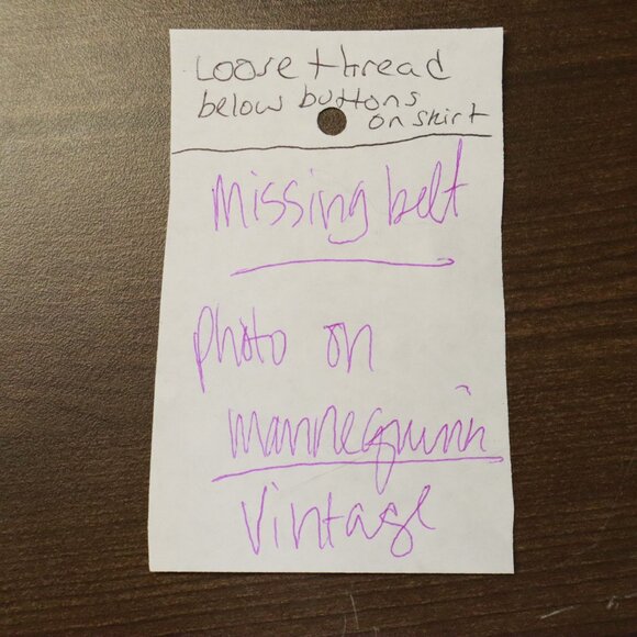 Domino Skirt Suit Womens 8 Gray Office Wear Secretary Dark Academia Vintage 70's - Picture 16 of 16